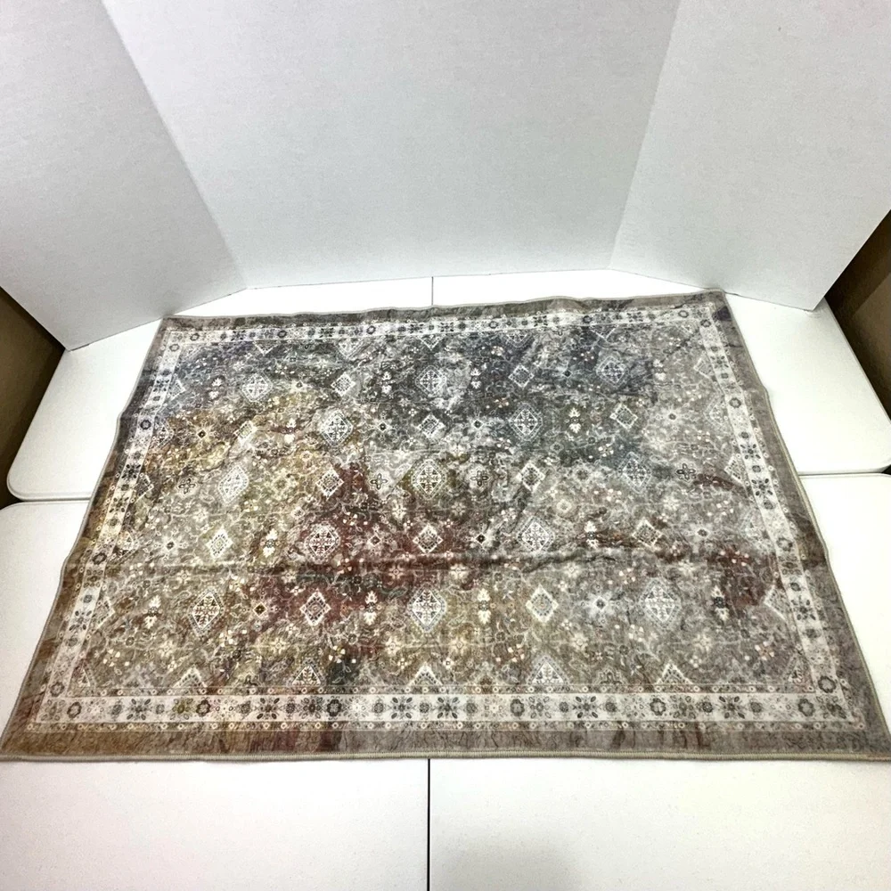 Retro Bohemian Rug 2x3 ft